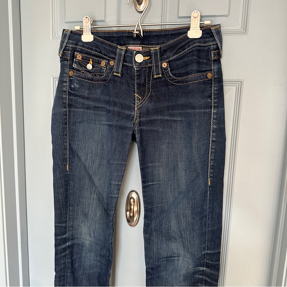 True Religion Women's Dark Denim Skinny Jeans - Picture 2 of 6